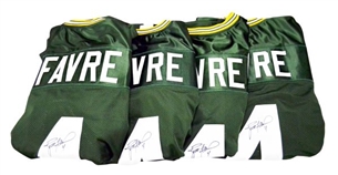 Lot of (4) Brett Favre Signed Green Bay Packers Jerseys
